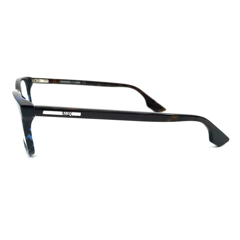 Alexander Mcqueen Eyeglasses Frames MQ0064O 003 Black Blue Rectangle 54-16-150